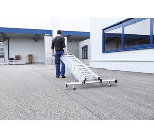 roll-bar retrofit kit on alu. push-up ext. ladder | © MUNK GmbH
