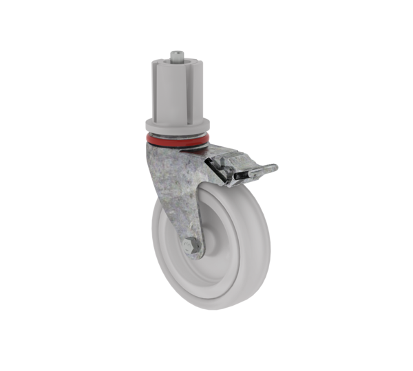 Castor w. parking brake and pin Ø 125mm | © MUNK GmbH