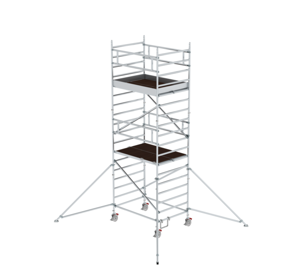 Mob. scaff 1.35x1.80m w. outr. & db.pf, pfh 4.35m | © MUNK GmbH