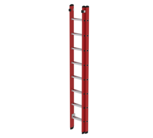 Schiebeleiter GFK/Alu 2-teilig ohne Trav., 2x8 Sp. | © MUNK GmbH