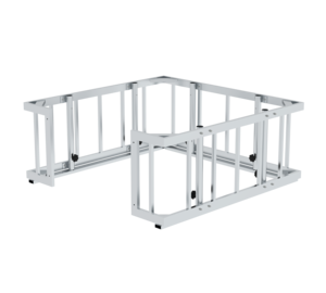 Échelle pour camion-citerne Cage de prot. av barre aux pieds rétractée | © MUNK GmbH