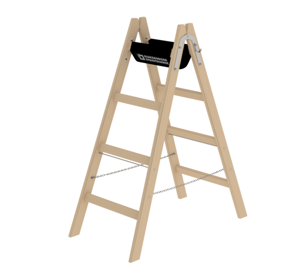 Sprossen-Stehleiter Holz, 2x4 Sprossen | © MUNK GmbH