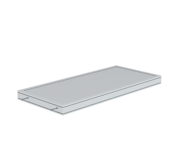 Plate-forme en aluminium striée 1860x850mm | © MUNK GmbH